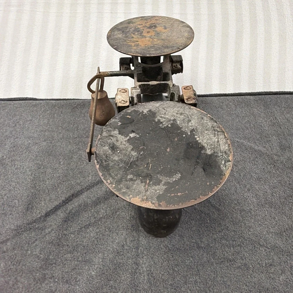 Antique No. 4 Detecto Scale Black Cast Iron 10 Lbs New York Made Merchant Scale